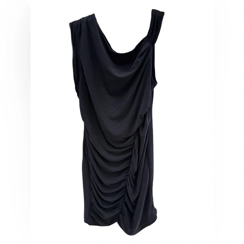 NWOT free people Madeline Mini Dress Black short sz s women’s ruched $300 - Picture 2 of 5